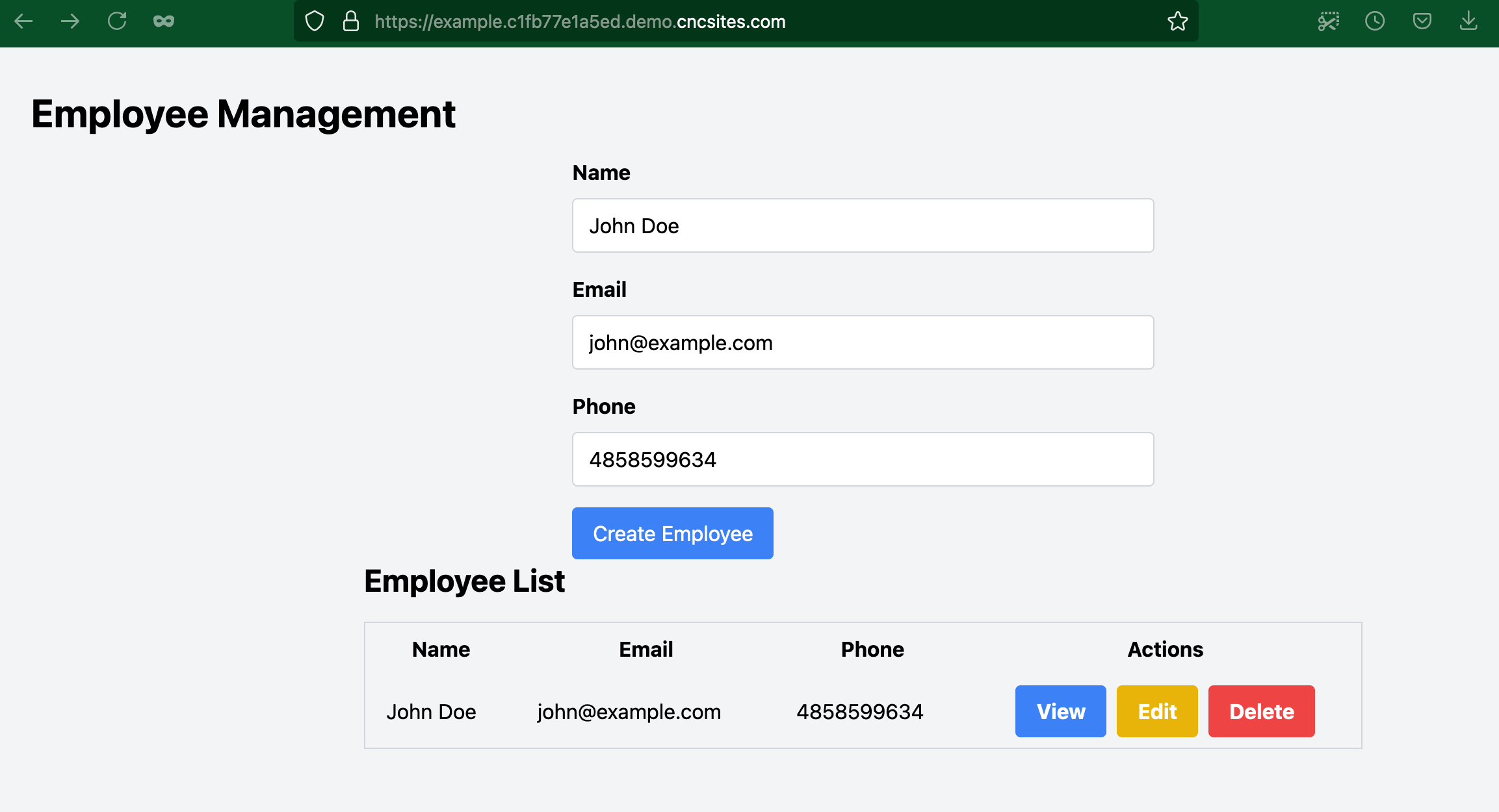 Employee app